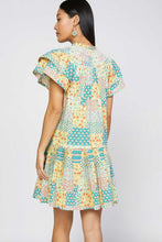 Load image into Gallery viewer, Floral Smocked Neck Dress
